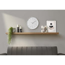  Monarch I 9114 12"Dia Wall Clock - White Finish IMAGE 1