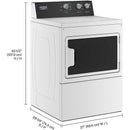  Maytag Commercial Laundry 7.4 cu. ft. Electric Dryer with Intellidry® Sensor YMEDP586GW Commercial IMAGE 14