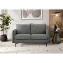  Monarch 8K12C18 Loveseat  - Grey/Black IMAGE 2