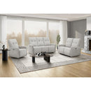  Monarch 8P11451 Power Swivel Rocker Recliner - Grey IMAGE 3