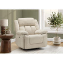  Monarch 8P41102 Power Swivel Glider Recliner - Beige IMAGE 1