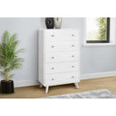  Monarch I 5294 5-Drawer Chest - White IMAGE 2
