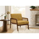  Monarch I 8338 Accent Chair  - Gold/Walnut IMAGE 2