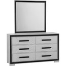  IFDC Dressers 6 Drawers Amelia Dresser & Mirror IMAGE 1
