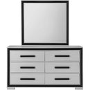  IFDC Dressers 6 Drawers Amelia Dresser & Mirror IMAGE 2