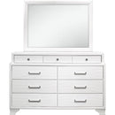 IFDC Dressers 6 Drawers Jordyn Dresser & Mirror - White IMAGE 2