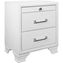  IFDC Nightstands 2 Drawers Jordyn Nightstand - White IMAGE 1