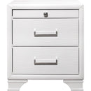  IFDC Nightstands 2 Drawers Jordyn Nightstand - White IMAGE 2