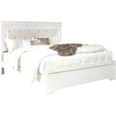  IFDC Beds Queen Pompei Queen Bed - White IMAGE 1