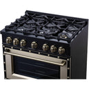  Forno 36-inch, 5.2 Cu.Ft. Valente Dual Fuel Range FFSGS6199-36CPBLK IMAGE 11