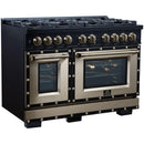  Forno 48-inch, 6.7 Cu.Ft. Valente Dual Fuel Range FFSGS6199-48CPBLK IMAGE 4