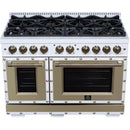  Forno 48-inch, 6.7 Cu.Ft. Valente Dual Fuel Range FFSGS6199-48CPWHT IMAGE 9