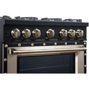  Forno 36-inch, 5.2 Cu.Ft. Valente Gas Range FFSGS6299-36CPBLK IMAGE 12