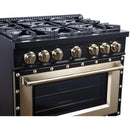  Forno 36-inch, 5.2 Cu.Ft. Valente Gas Range FFSGS6299-36CPBLK IMAGE 5