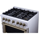 Forno 36-inch, 5.2 Cu.Ft. Valente Gas Range FFSGS6299-36CPWHT IMAGE 11