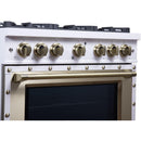  Forno 36-inch, 5.2 Cu.Ft. Valente Gas Range FFSGS6299-36CPWHT IMAGE 12