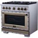  Forno 36-inch, 5.2 Cu.Ft. Valente Gas Range FFSGS6299-36CPWHT IMAGE 6