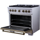  Forno 36-inch, 5.2 Cu.Ft. Valente Gas Range FFSGS6299-36CPWHT IMAGE 8