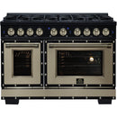  Forno 48-inch, 6.7 Cu.Ft. Valente Gas Range FFSGS6299-48CPBLK IMAGE 1