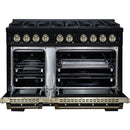  Forno 48-inch, 6.7 Cu.Ft. Valente Gas Range FFSGS6299-48CPBLK IMAGE 3