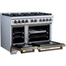  Forno 48-inch, 6.7 Cu.Ft. Valente Gas Range FFSGS6299-48CPWHT IMAGE 5