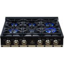 Forno 36-inch Valente Gas Cooktop FCTGS5799-36CPBLK IMAGE 1