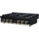  Forno 36-inch Valente Gas Cooktop FCTGS5799-36CPBLK IMAGE 2