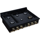  Forno 36-inch Valente Gas Cooktop FCTGS5799-36CPBLK IMAGE 3