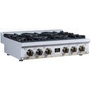  Forno 36-inch Valente Gas Cooktop FCTGS5799-36CPWHT IMAGE 2