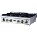  Forno 36-inch Valente Gas Cooktop FCTGS5799-36CPWHT IMAGE 6
