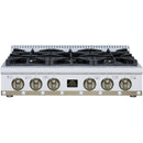  Forno 36-inch Valente Gas Cooktop FCTGS5799-36CPWHT IMAGE 7