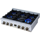  Forno 36-inch Valente Gas Cooktop FCTGS5799-36CPWHT IMAGE 9