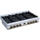  Forno 48-inch Valente Gas Cooktop FCTGS5799-48CPWHT IMAGE 10