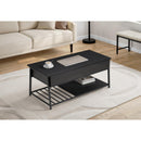  Monarch I 3820 Coffee Table - 42"L / Lift-Top Black / Black Metal IMAGE 1