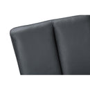  Monarch I 1148 Dining Chair - 2Pcs / 36"H / Blue Leather-Look / Black Metal IMAGE 8
