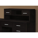  Monarch I 7018 Computer Desk - Espresso Left Or Right Facing Corner IMAGE 2