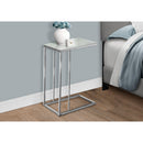  Monarch I 3000 Accent Table - Chrome Metal With Frosted Tempered Glass IMAGE 4