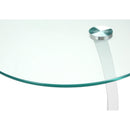  Monarch I 3017 Accent Table - White Bentwood With Tempered Glass IMAGE 6