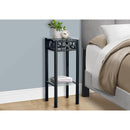  Monarch I 3078 Accent Table - Black Metal With Tempered Glass IMAGE 4