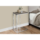  Monarch I 3253 Accent Table - Dark Taupe With Chrome Metal IMAGE 4