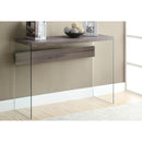  Monarch I 3055 Accent Table - 44"L / Dark Taupe / Tempered Glass IMAGE 3