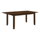  Monarch I 1371 Dining Table - Brown Veneer 42"X 78"/ 18" Extension Panel IMAGE 1