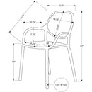  Monarch Outdoor Seating Dining Chairs I 4023 IMAGE 3