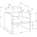 Monarch Stationary Fabric Accent Chair I 8026 IMAGE 6