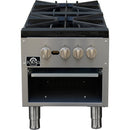  Forno 18-inch Commerciale gas stock pot range with 2 powerful 3-ring burner FCMSP0094-18 IMAGE 2