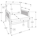  Monarch Stationary Fabric Accent Chair I 8339 IMAGE 3