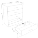 SUA-V Commode 4 tiroirs AUSTIN