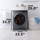 Danby 24″ Stackable Front Load Washer and Condenser Dryer Combo DWM022D1DSDB / DDY040D1DSDB [SCRATCH AND DENT}]
