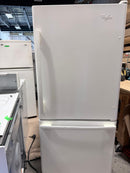 Réfrigérateur 30po Blanc congélateur en bas | EB9FVHXWQ02 - Whirlpool *** USAGÉ ***