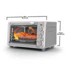 Four grille-pain à 6 tranches Crisp 'N bake Black & Decker, acier inoxydable, 5 fonctions de cuisson [BOITE OUVERTE]